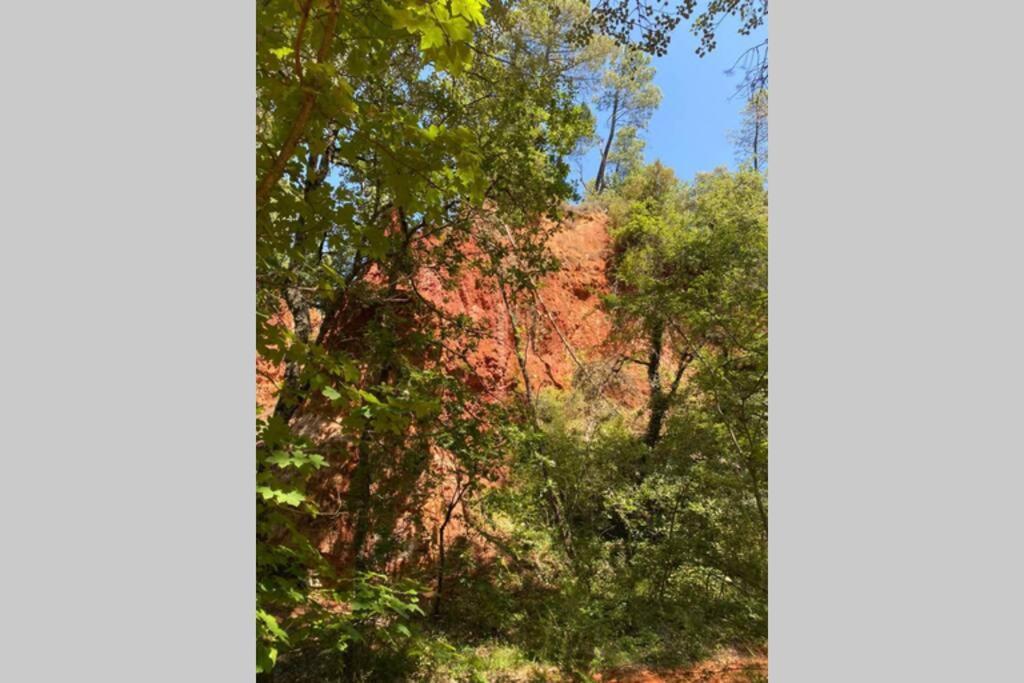 Eblouissant Appartement Au Calme D'Une Residence Avec Piscine Idealement Situe Au Pied Du Colorado Provencal Dans Le Prestigieux Luberon Rustrel Zewnętrze zdjęcie