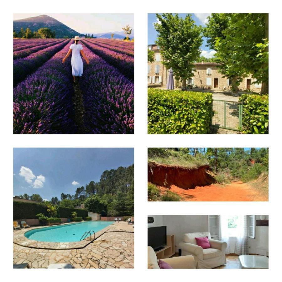 Eblouissant Appartement Au Calme D'Une Residence Avec Piscine Idealement Situe Au Pied Du Colorado Provencal Dans Le Prestigieux Luberon Rustrel Zewnętrze zdjęcie